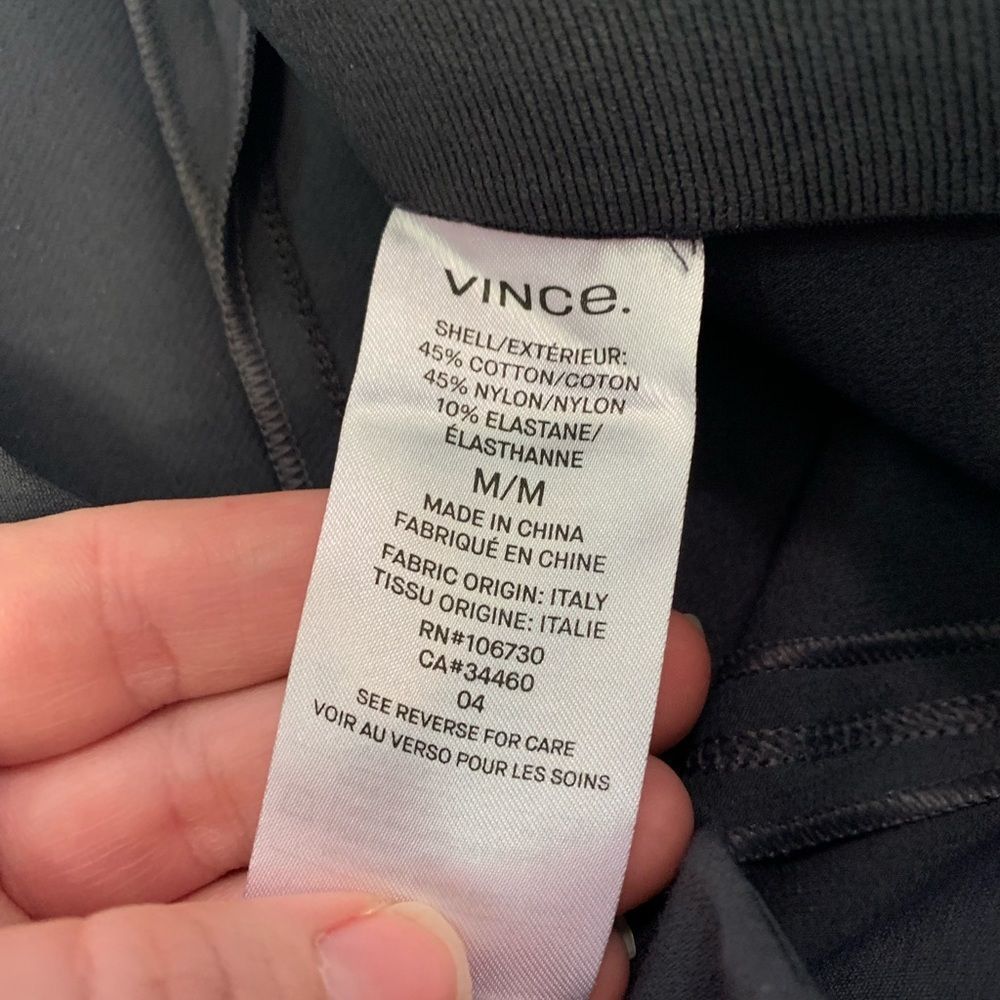 [Vince] Gray Front Stitch Cropped Pants - Size Medium - Picture 5 of 8